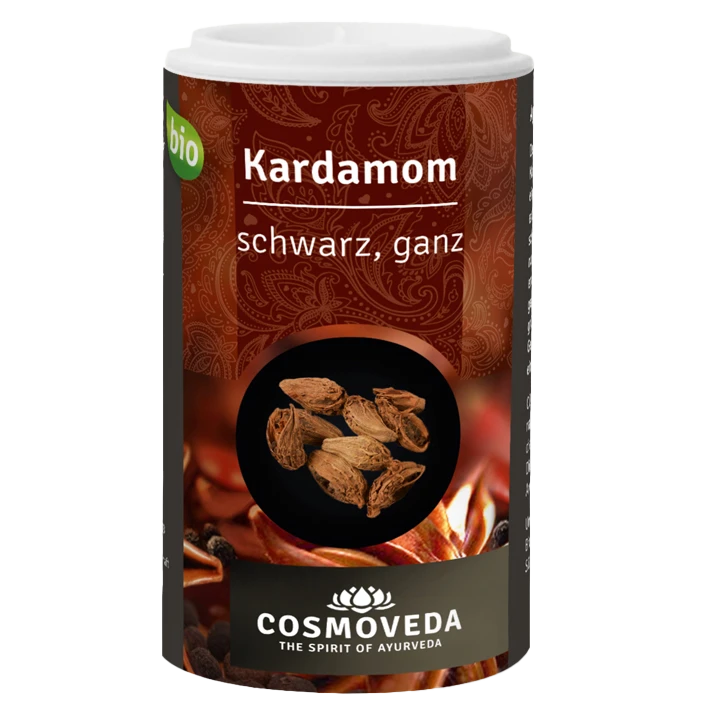 Kardamom schwarz ganz 18g Cosmoveda