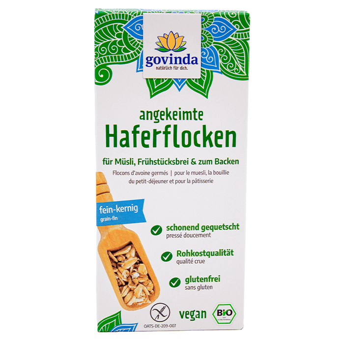 Haferflocken angekeimt 250g Govinda Govinda
