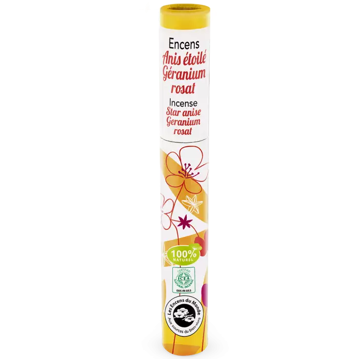 Ánizs Geránium Füstölőpálcikák