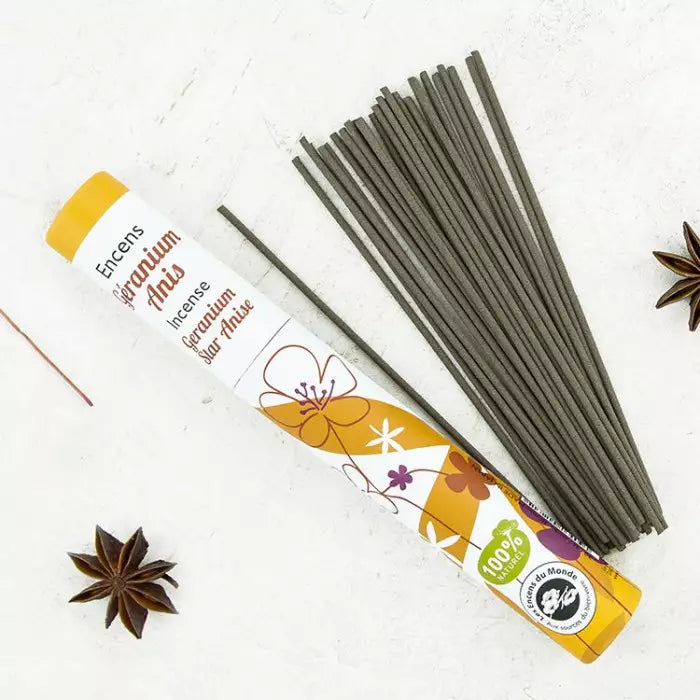 Ánizs Geránium Füstölőpálcikák