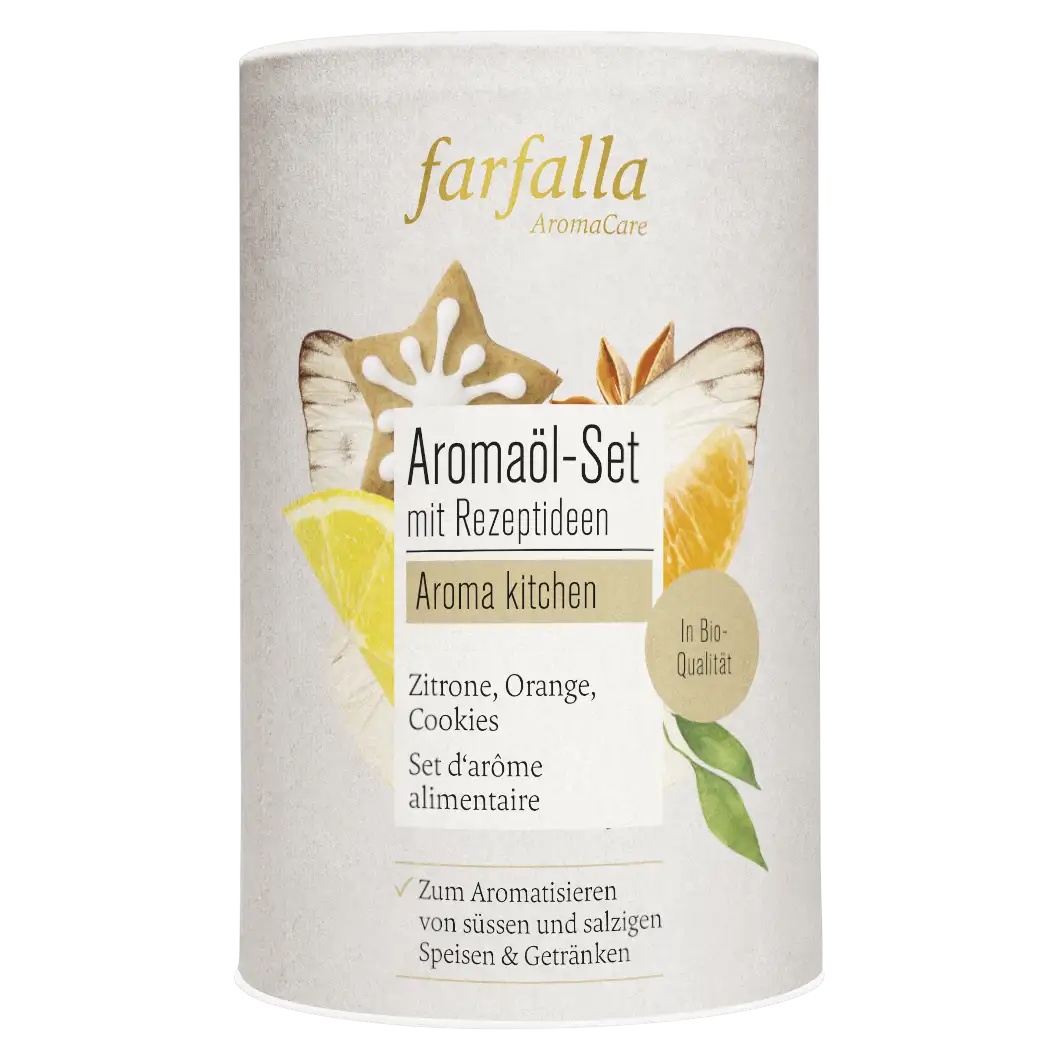 Aromaöl Set mit Rezeptideen Farfalla