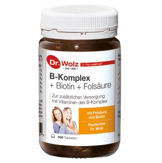 B-komplex + Biotin + Folsav Élesztő Tabletták 300 db