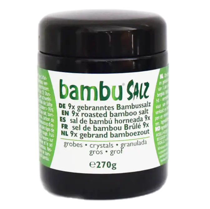 Bambussalz 9x gebrannt grob 270g – Die Kräuterdrogerie