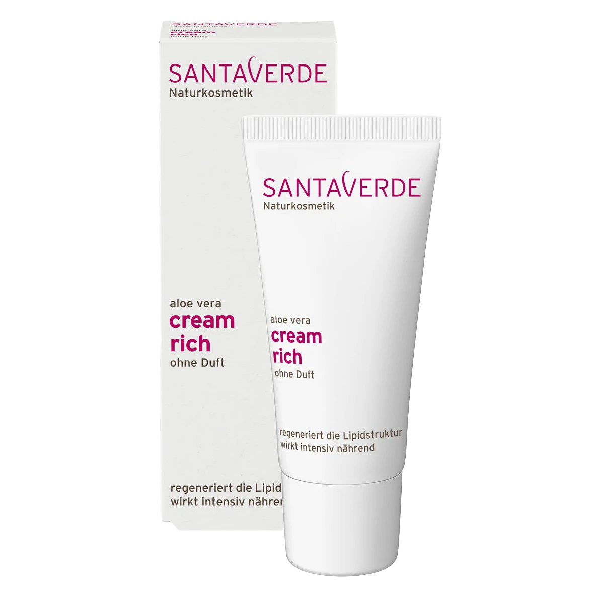 Aloe Vera Creme rich ohne Duft 30ml Santaverde