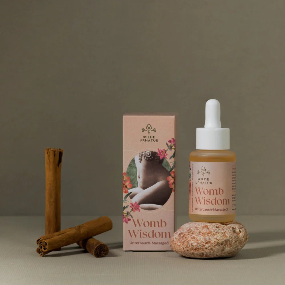 Womb Wisdom Unterbauch-Massageöl 30ml Wilde Urnatur