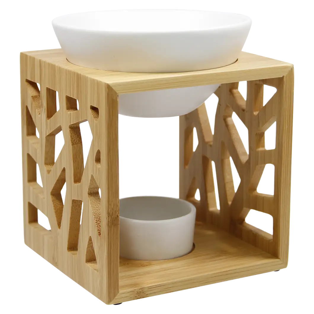 Venus Duftlampe (Bambus/Keramik) Farfalla