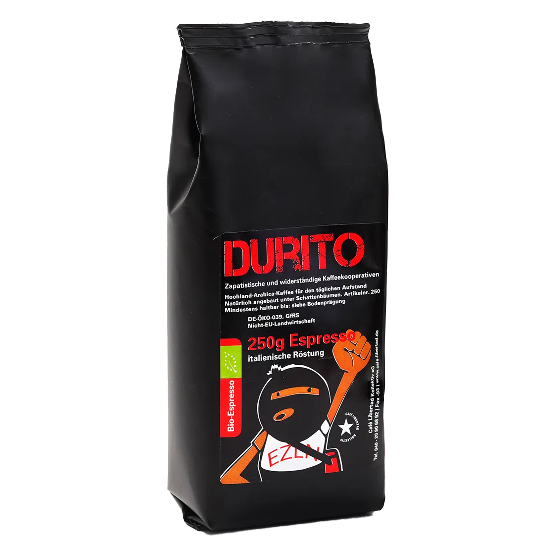 Durito Bio Espresso gemahlen 250g Café Libertad Kollektiv