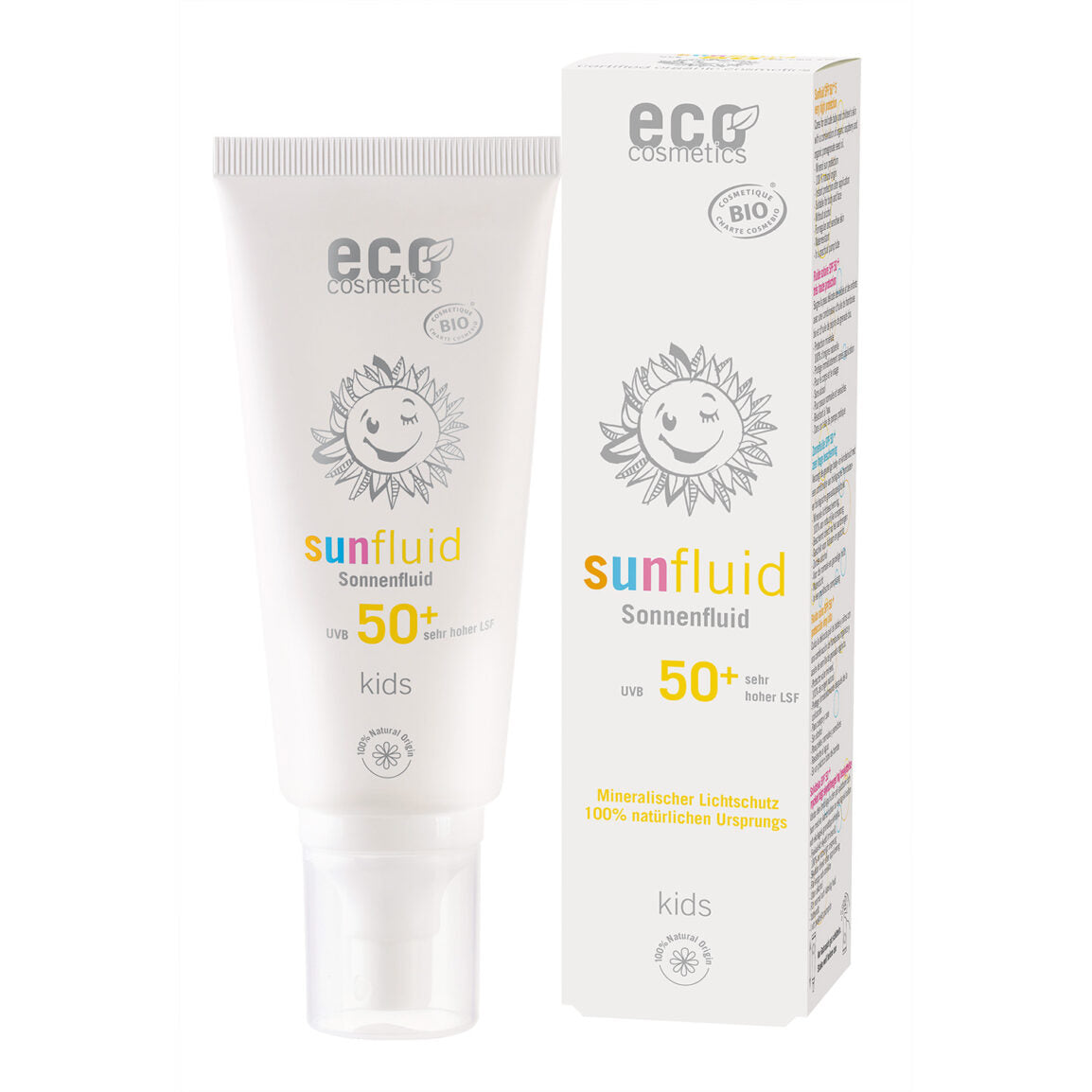 Kids Sonnenfluid LSF 50+ 100ml Eco Cosmetics