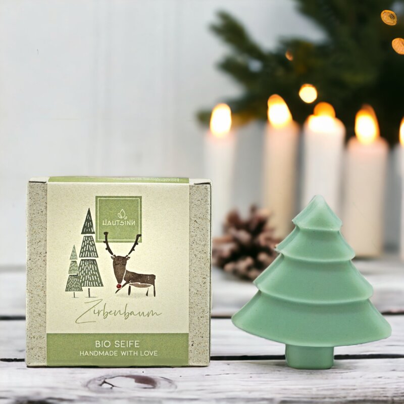 Weihnachtsseife Zirbenbaum Hautsinn