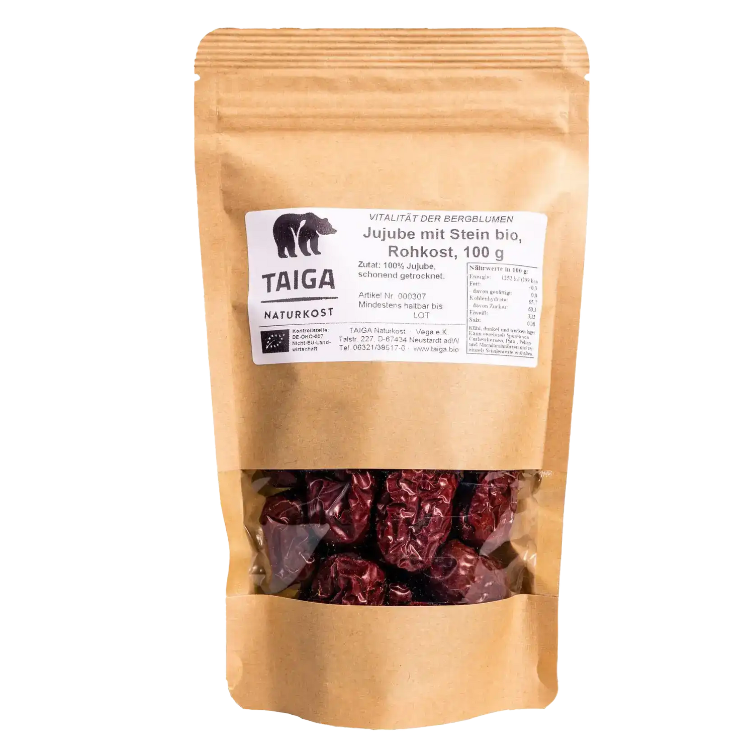 Jujube Rohkost 400g TAIGA Taiga