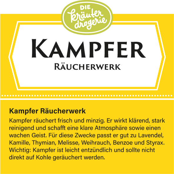 Kampfer Räucherwerk 20g Die Kräuterdrogerie