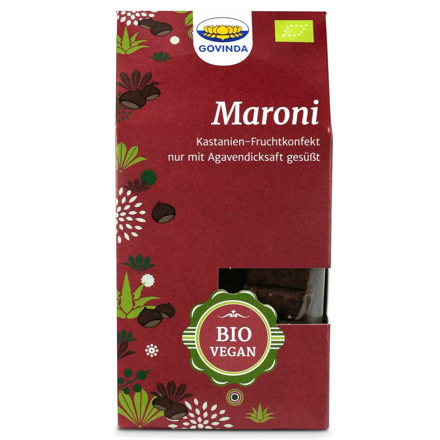 Feines Maroni-Konfekt. Edle Süßwaren und Maroni-Spezialitäten - Maroni Konfekt 100g Govinda Govinda