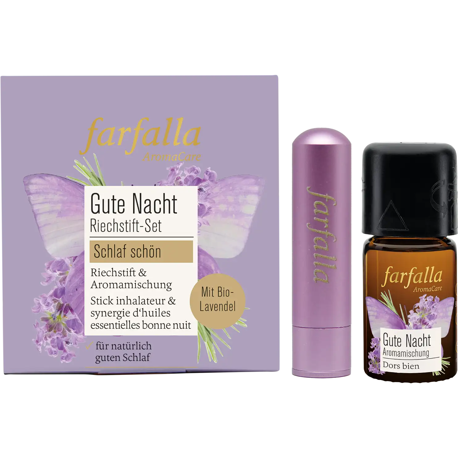 Riechstift Set Gute Nacht, schlaf schön Farfalla