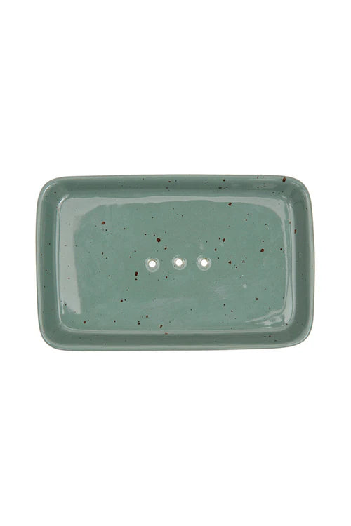 Rusztikus zöld szappantartó