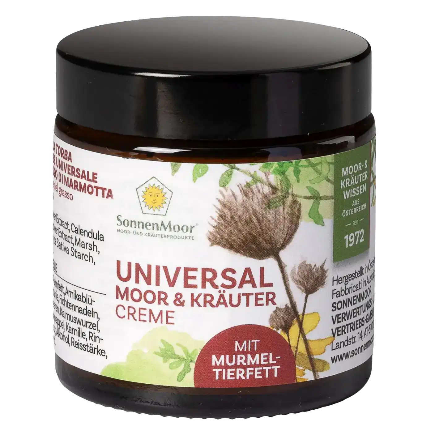 Universal Moor & Kräutercreme mit Murmeltierfett 140g SonnenMoor