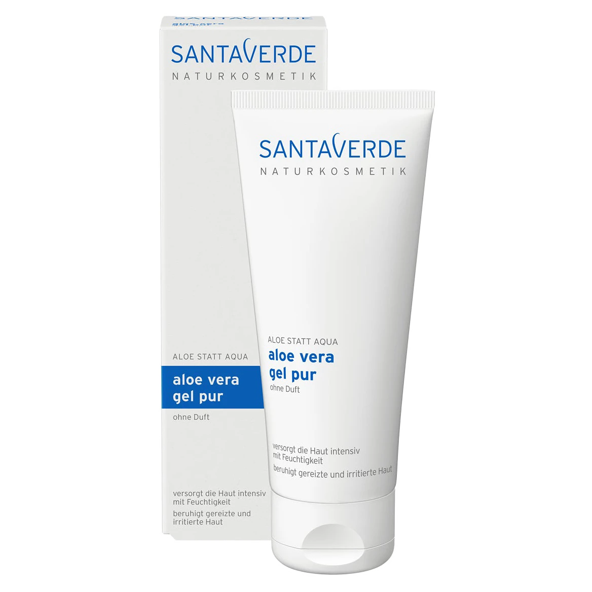 Aloe Vera Gel pur ohne Duft 100ml Santaverde