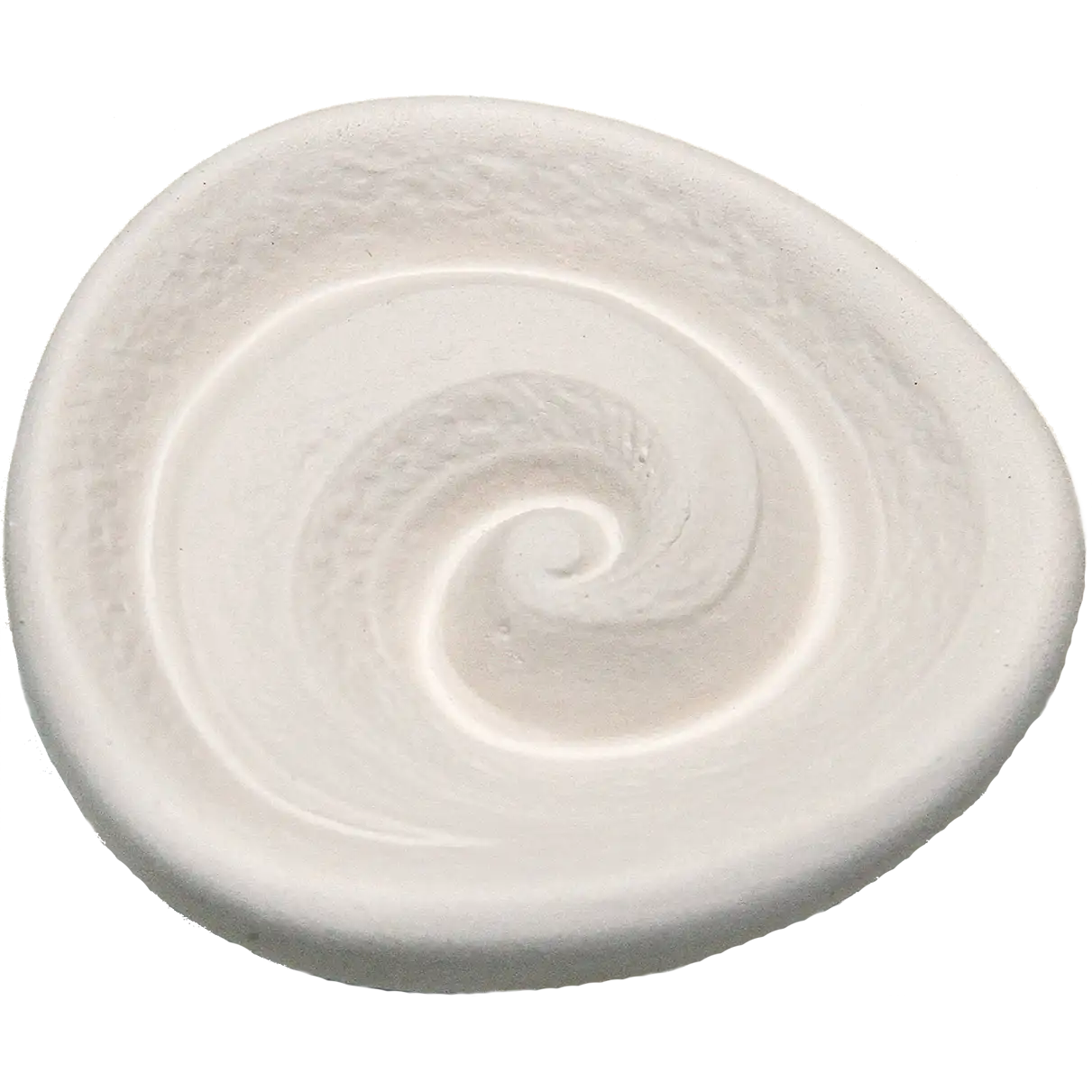 Duftstein Spirale Unterseite glasiert Farfalla