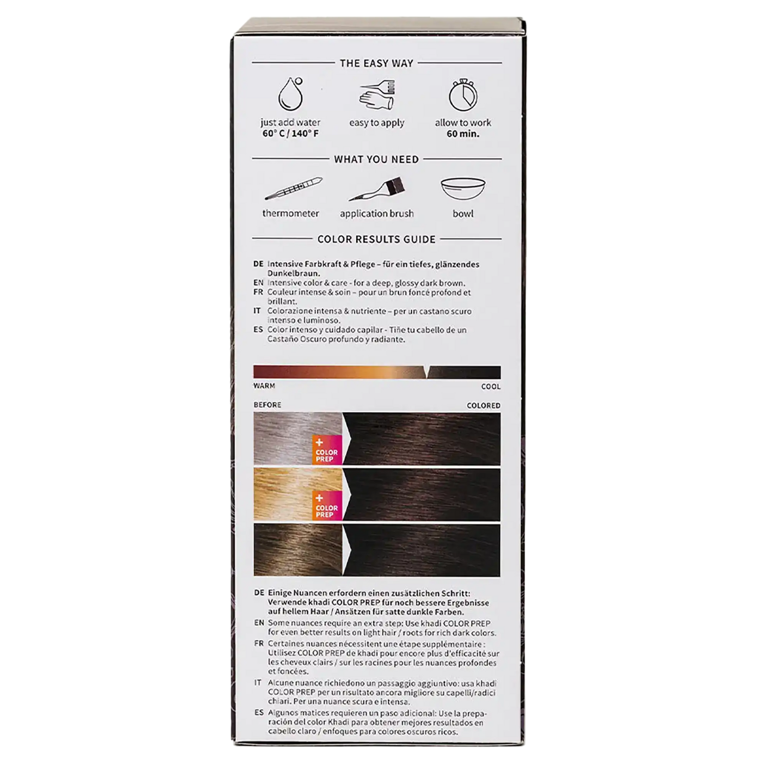 Dunkelbraun Pflanzenhaarfarbe 100g Khadi