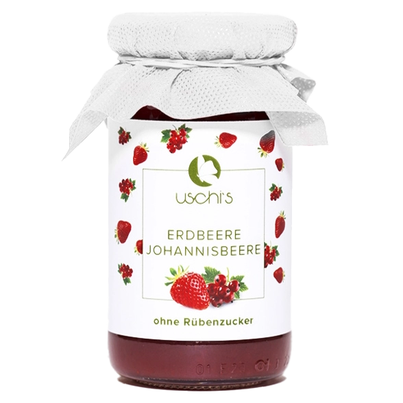 Erdbeere Johannisberre Marmelade 210g Uschis