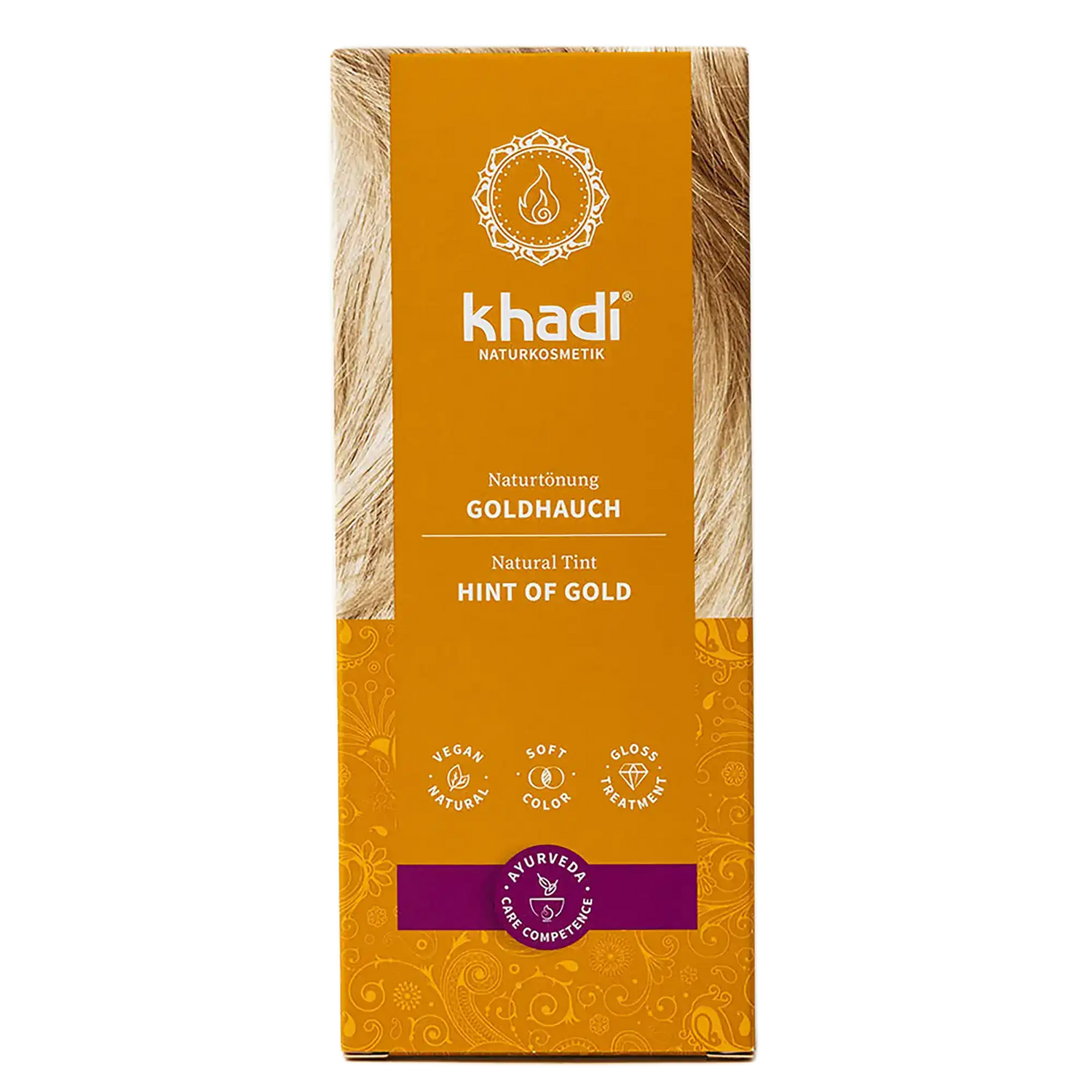 Goldhauch Pflanzenhaarfarbe 100g Khadi