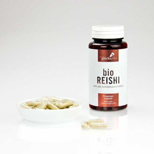 Reishi bio Pulverkapseln 120 Stk. Tyroler Glückspilze