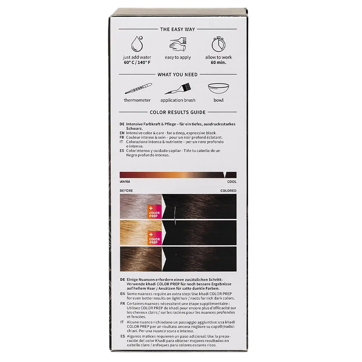 Schwarz Pflanzenhaarfarbe 100g Khadi