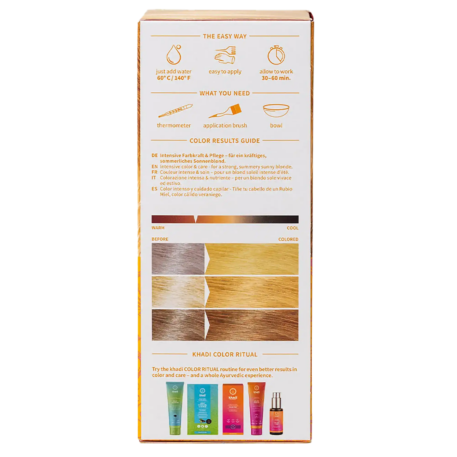 Sonnenblond Pflanzenhaarfarbe 100g Khadi