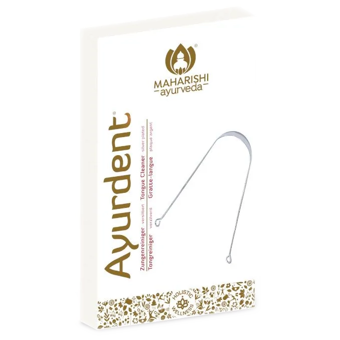 Zungenschaber versilbert Maharishi Ayurveda