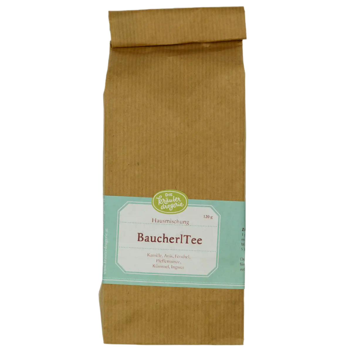 Baucherltee - Verpackung – 120g Die Kräuterdrogerie