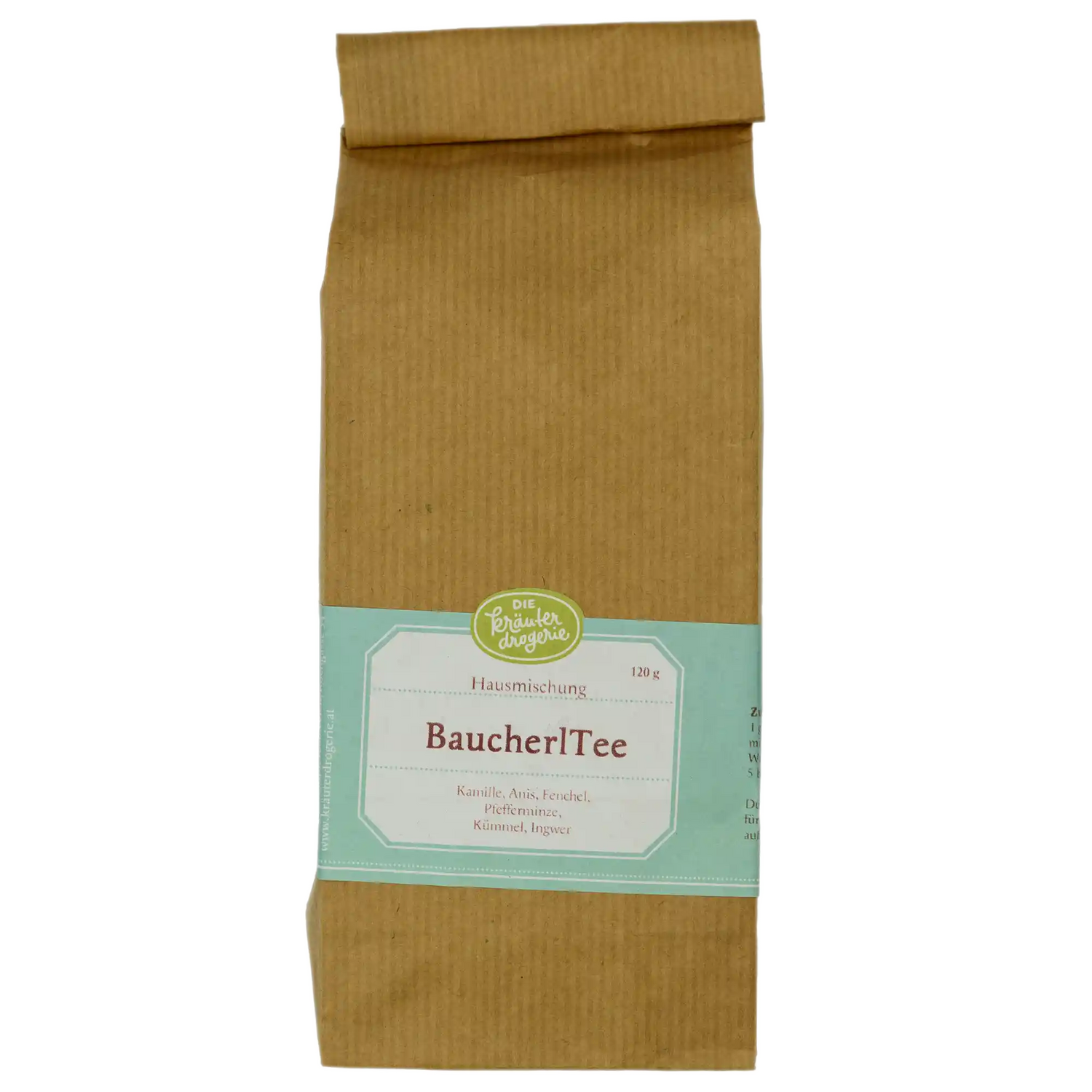 Baucherltee - Verpackung – 120g Die Kräuterdrogerie