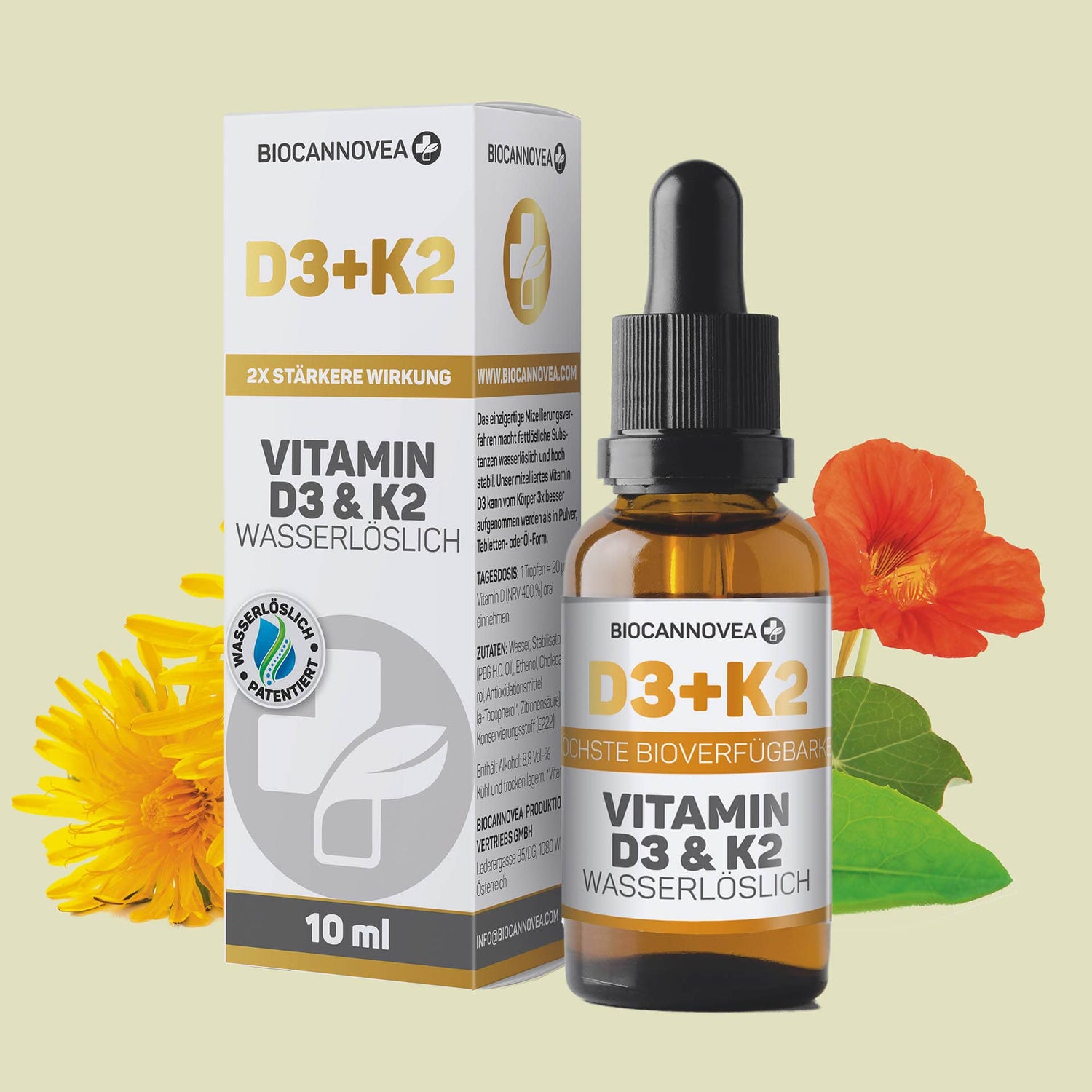 Vitamin D3 + K2 wasserlöslich 10ml