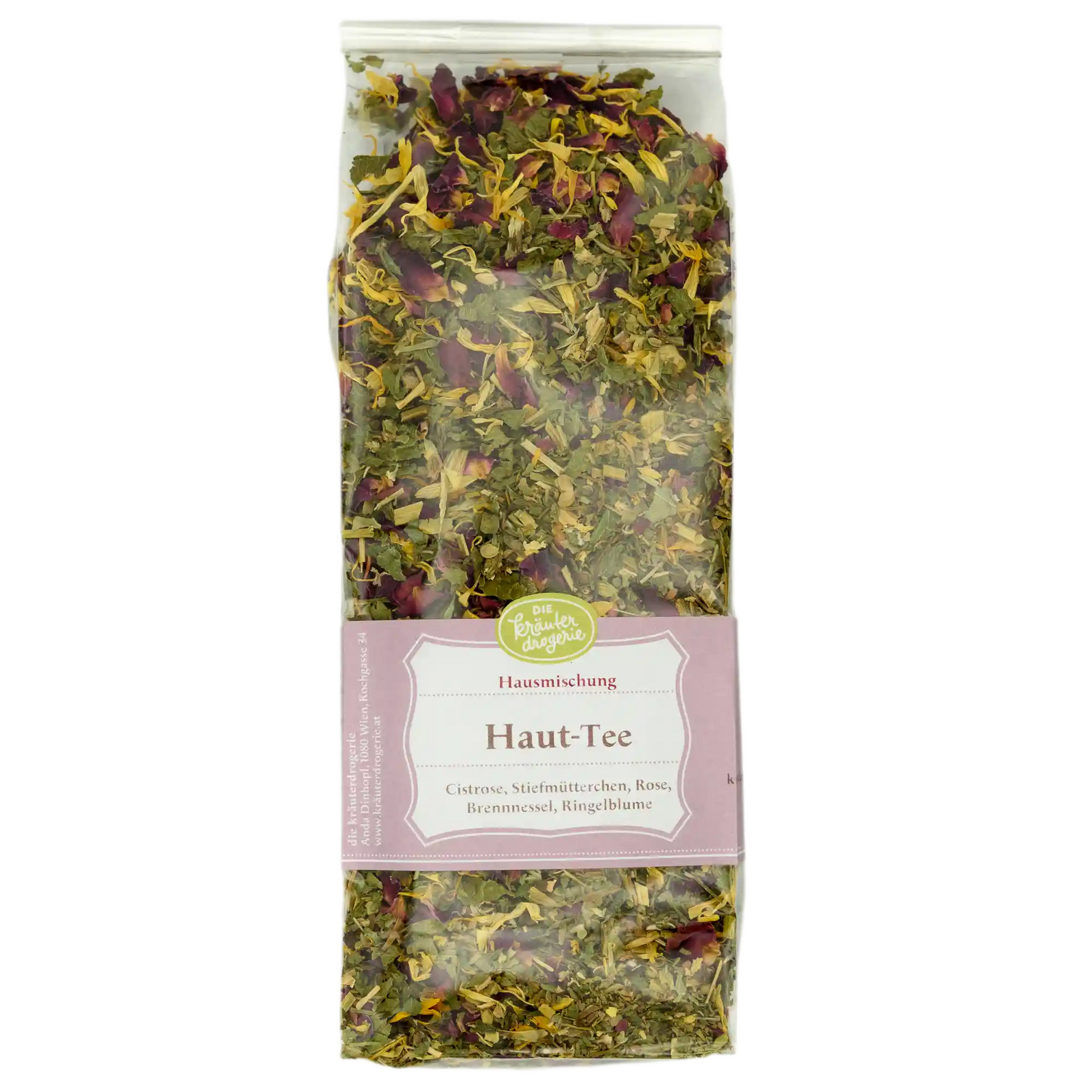 Hauttee - Verpackung - 100g Die Kräuterdrogerie