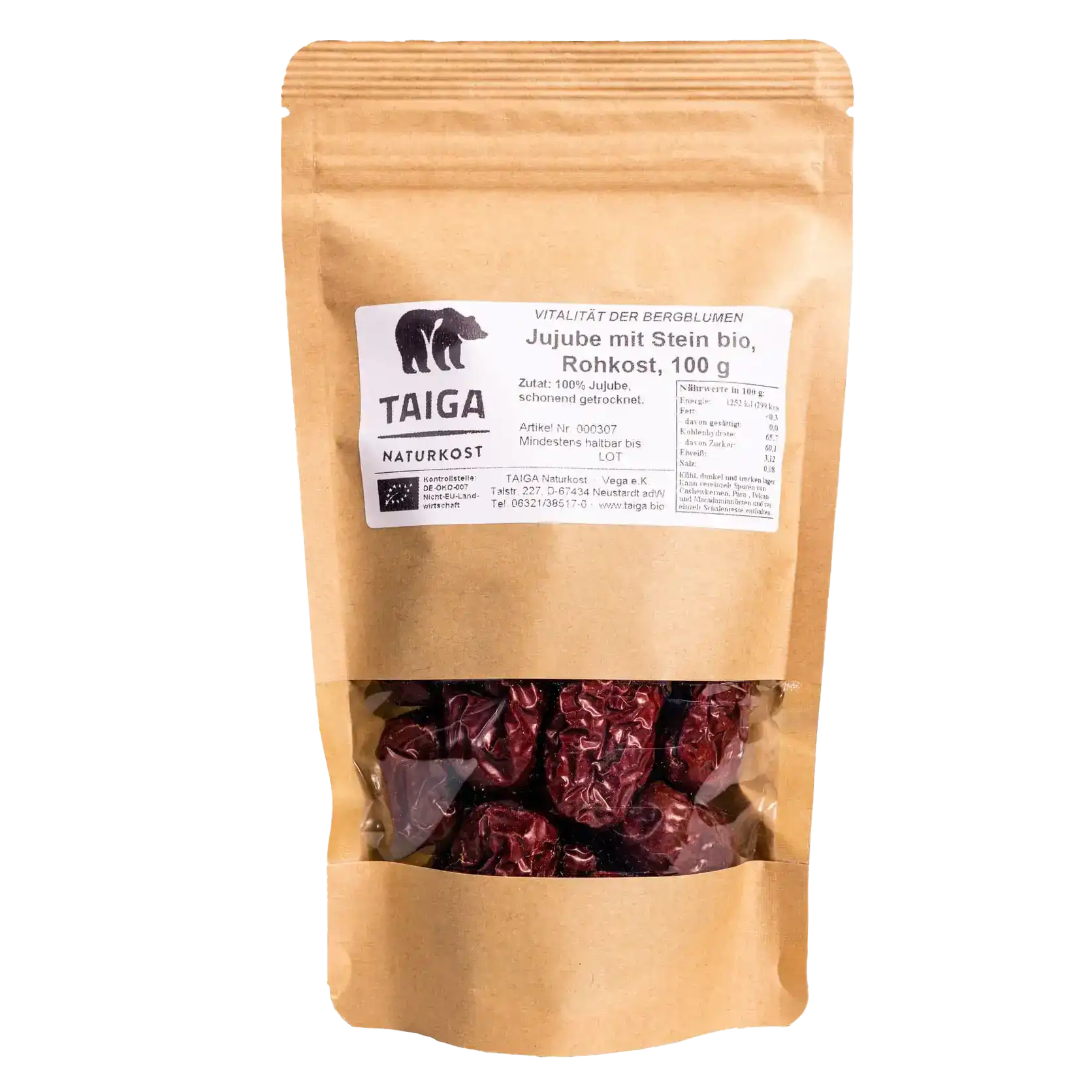 Jujube Rohkost 400g TAIGA Taiga