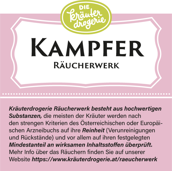 Kampfer Räucherwerk 20g Die Kräuterdrogerie