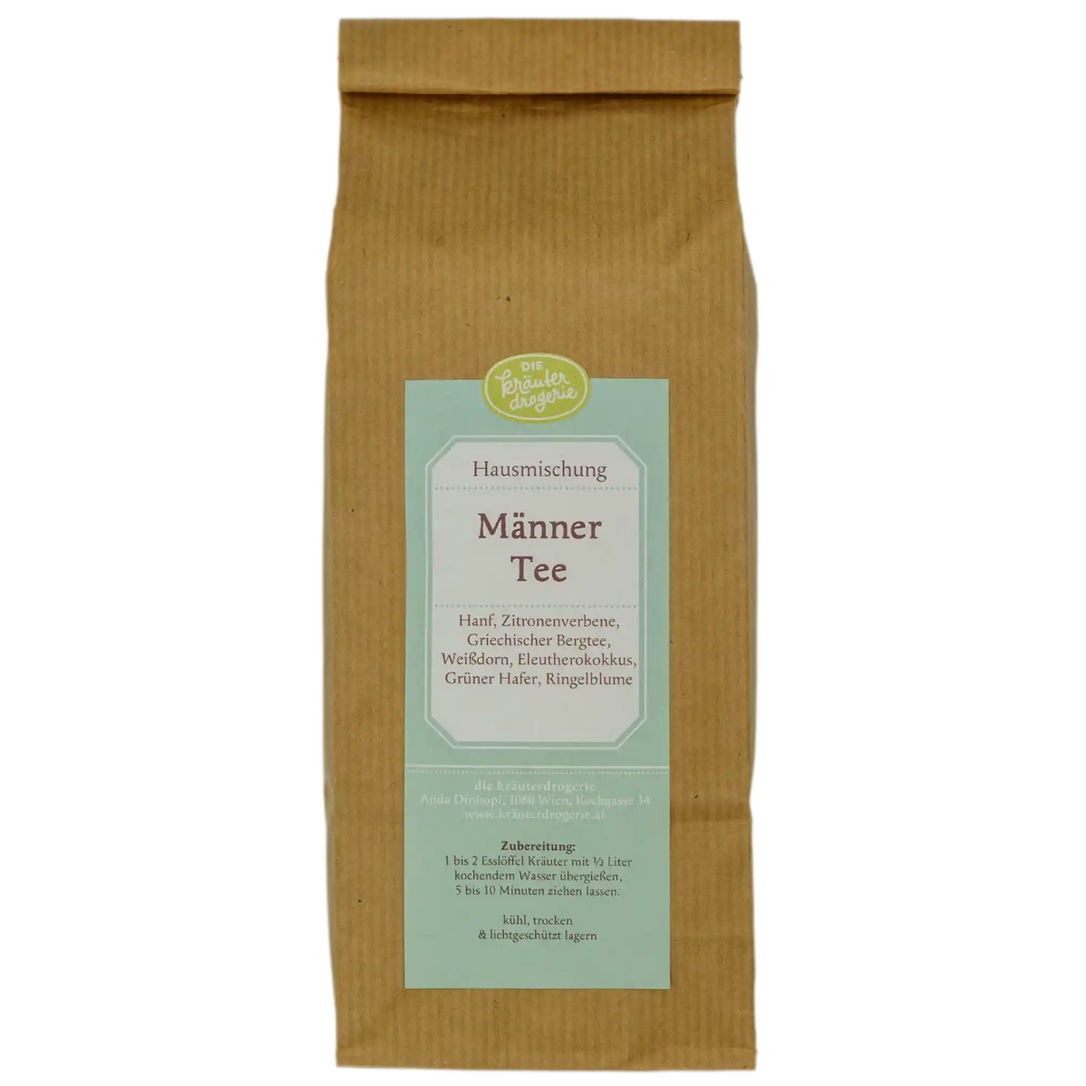 Männer Tee - Verpackung - 50g Die Kräuterdrogerie