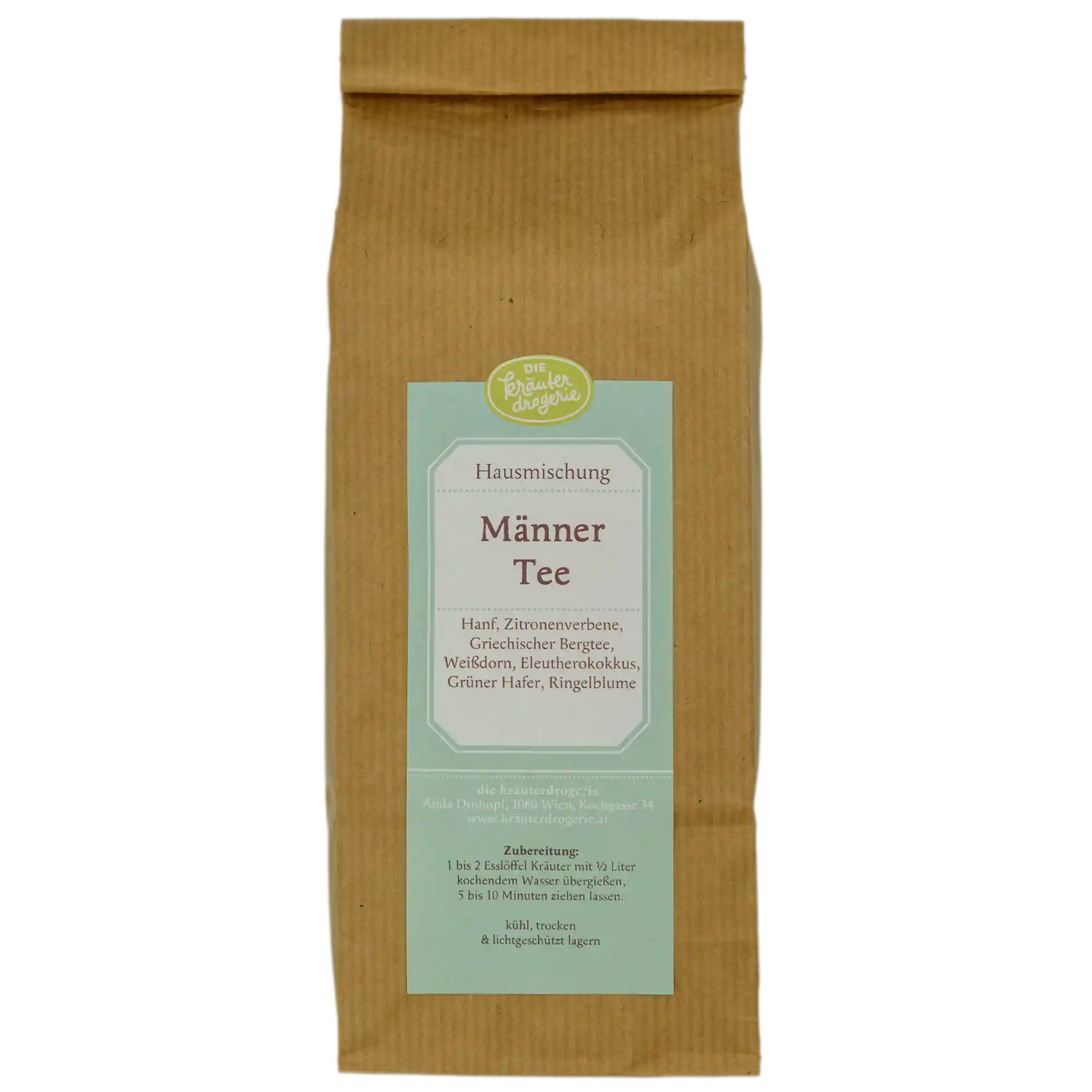 Männer Tee - Verpackung - 50g Die Kräuterdrogerie