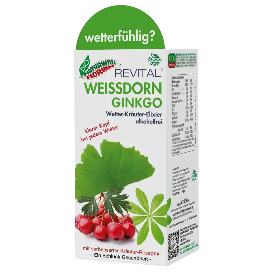 Weißdorn-Ginkgo Elixier bio 330ml
