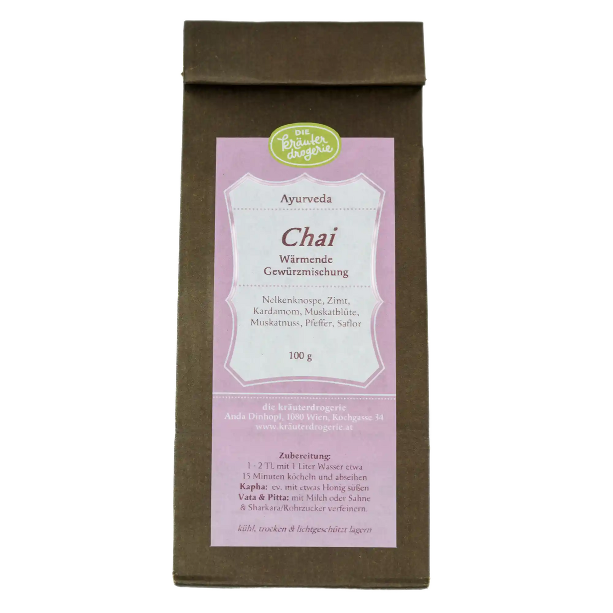 Chai - Verpackung - 100g Die Kräuterdrogerie
