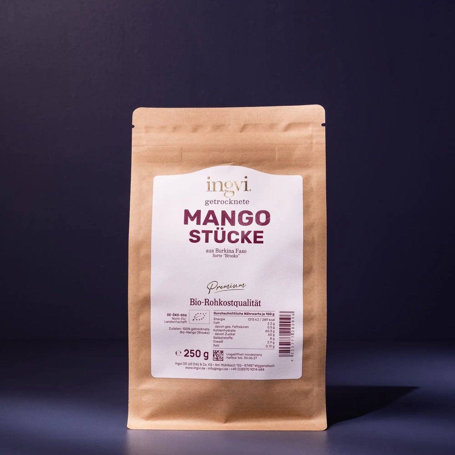 Mangostücke Burkina Faso Bio 250g