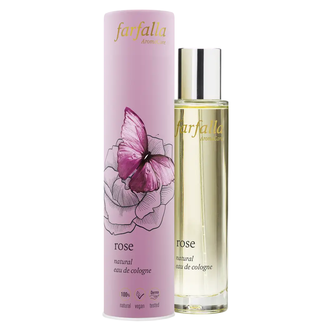 Rose, natural Eau de Cologne, 50ml